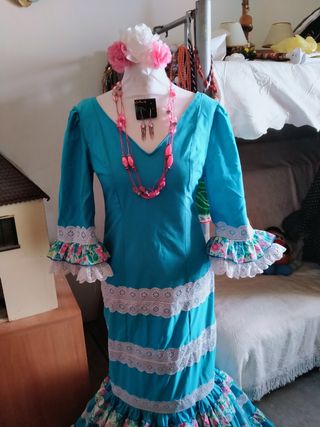 Traje flamenca gitana sevillana t.38