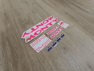 Pegatinas Monty T217 rosas