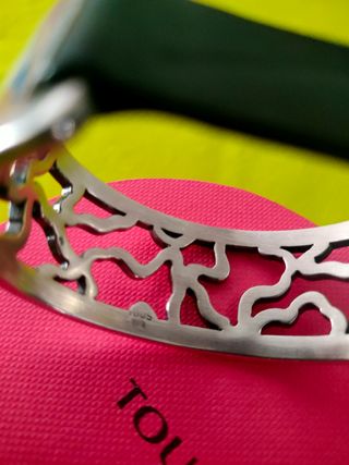 Pulsera brazalete Tous de plata