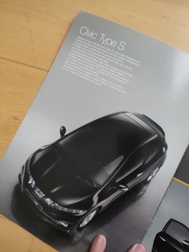 Catálogo Honda Civic Type S y Type R