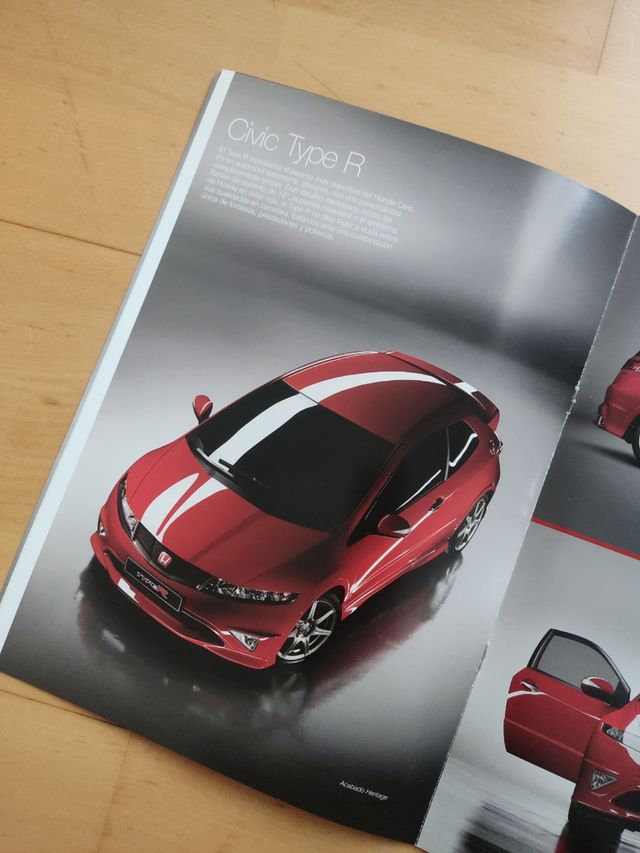 Catálogo Honda Civic Type S y Type R
