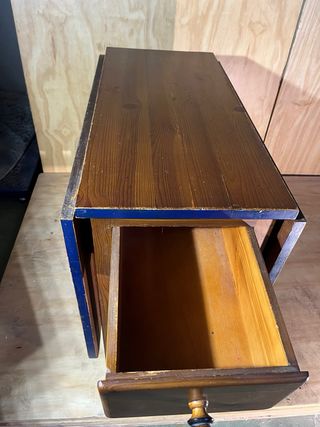 mesa comedor rústica plegable