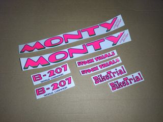 Pegatinas para bicicleta clásica monty
