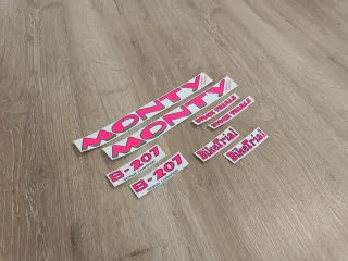 Pegatinas para bicicleta clásica monty antiguas