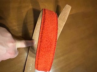 cintura rossa vera pelle