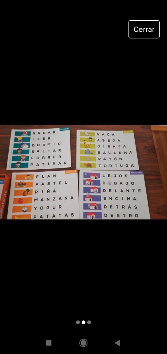 Juego Formar Palabras