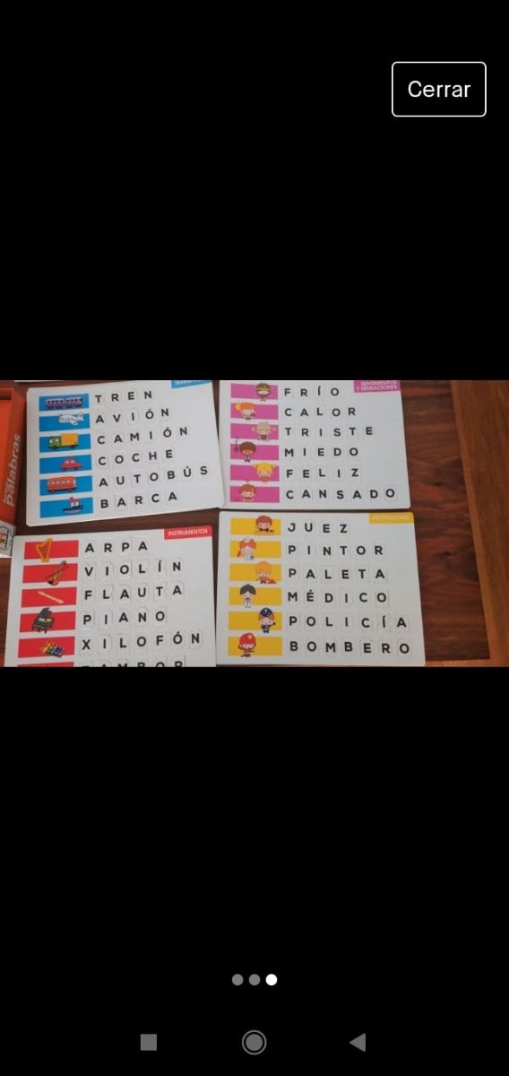 Juego Formar Palabras