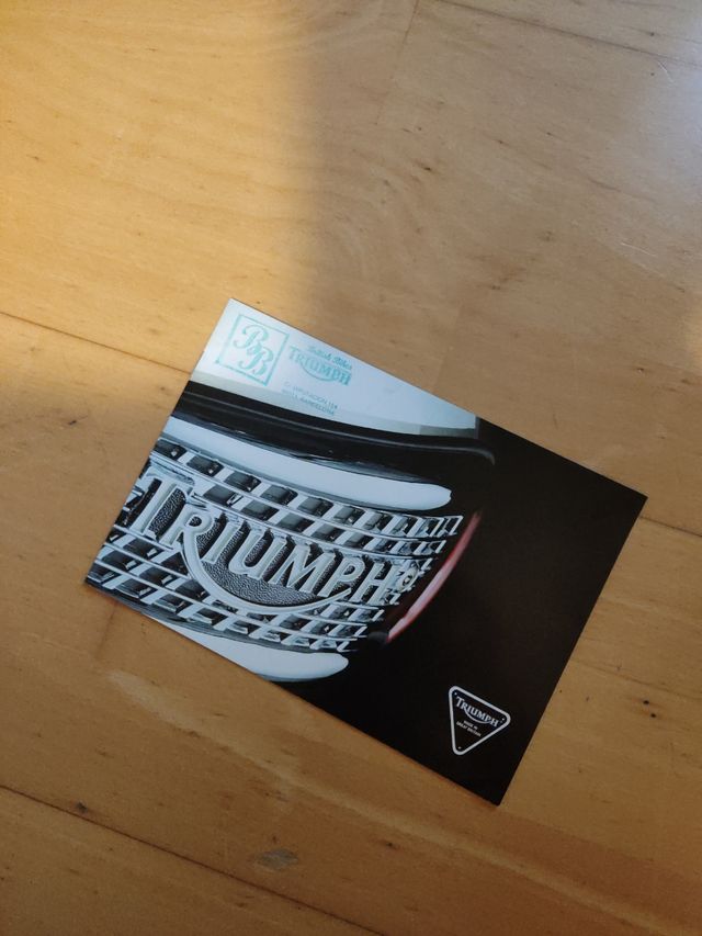 Catálogo motos Triumph 1996