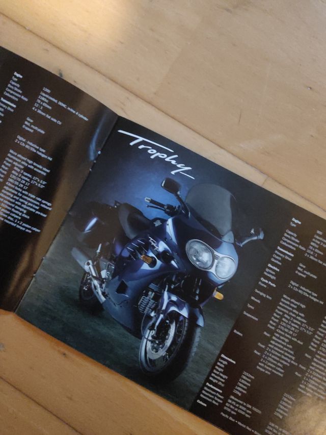 Catálogo motos Triumph 1996