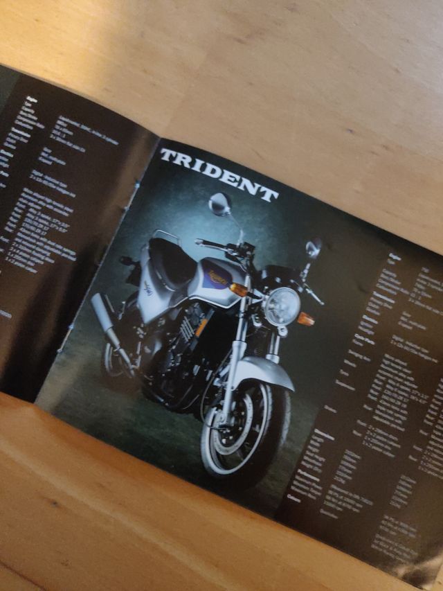 Catálogo motos Triumph 1996