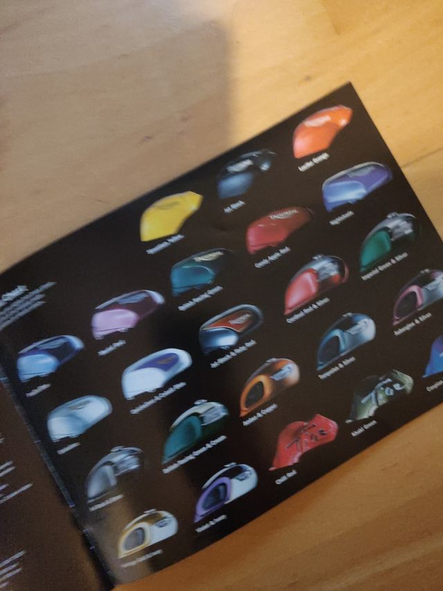 Catálogo motos Triumph 1996