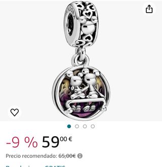 Charm Pandora Mickey y Minnie