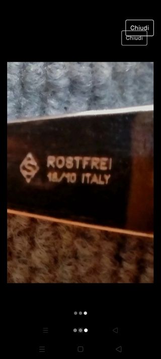 6 cucchiai in acciaio inox