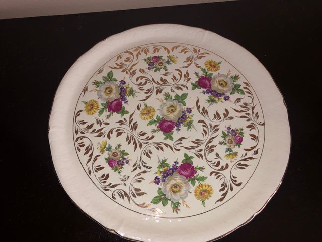 Piatto Ceramica d'Arte Francese Vintage