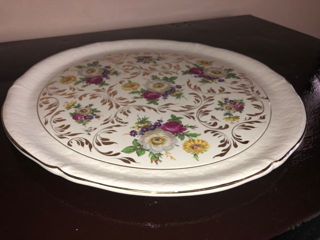 Piatto Ceramica d'Arte Francese Vintage