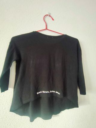 Camiseta Oh Ok con abalorios.
