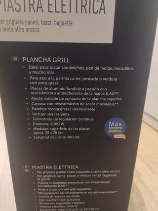 Plancha grill