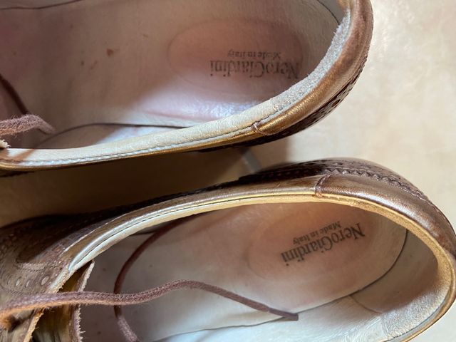 scarpe donna color bronzo