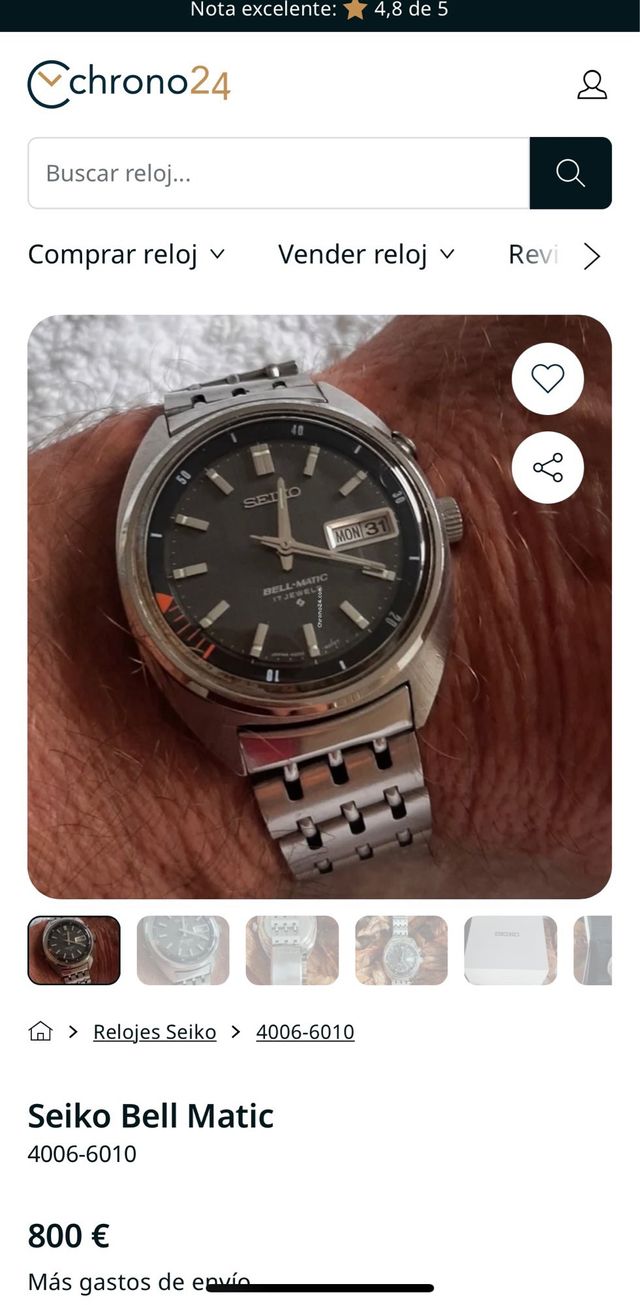 Seiko bell matic modelo 4006-6011