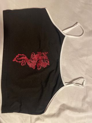 top de tirantes negro