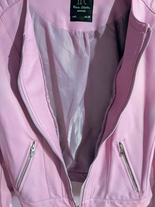 Chaqueta cazadora imitación cuero de Lefties