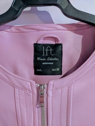 Chaqueta cazadora imitación cuero de Lefties