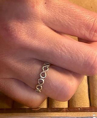 Anillo de plata Pandora infinito
