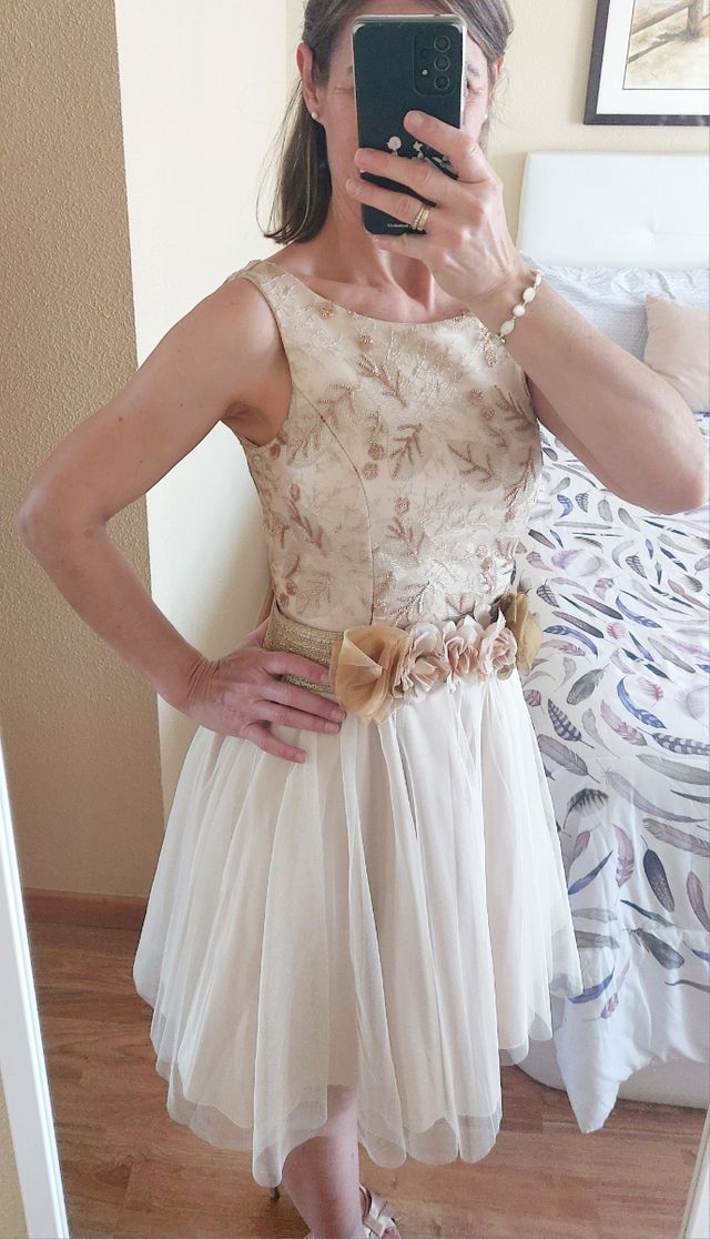 Vestido fiesta falda tul