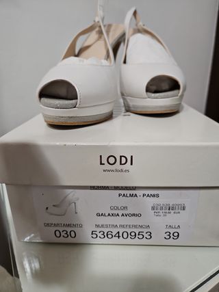 tacon blanco LODI. solo una puesta.