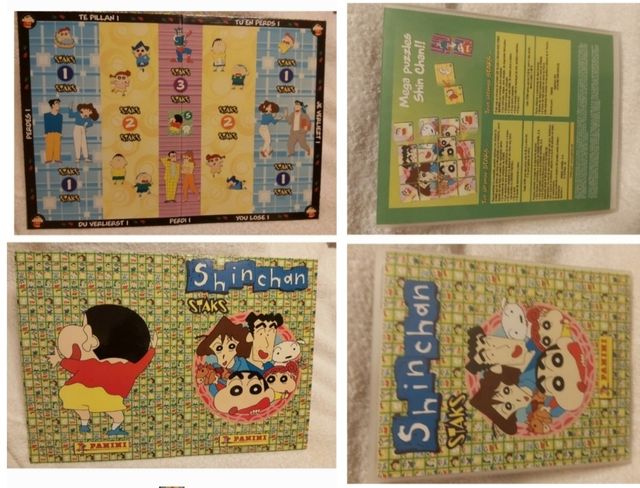 album staks Shin-chan / cartas Yu-gi-oh conami