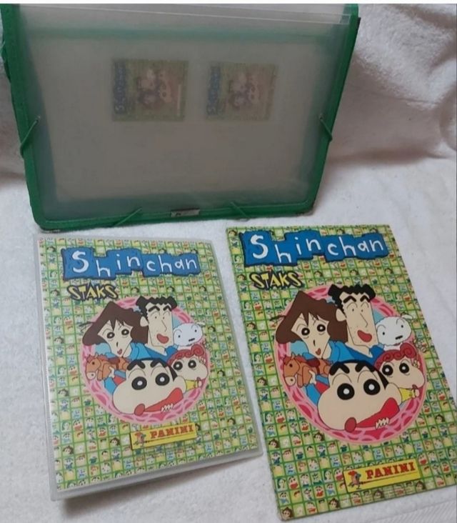 album staks Shin-chan / cartas Yu-gi-oh conami