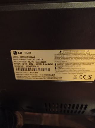 Televisión o monitor para ordenador LG 42 pulgadas
