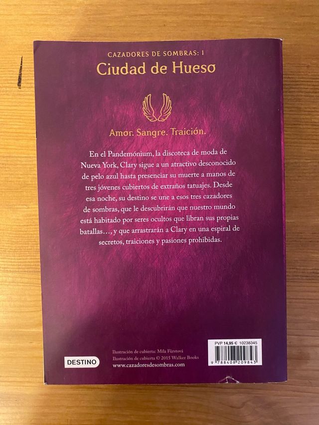 Libro ‘Cazadores de sombras: Ciudad de Hueso’