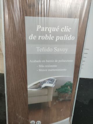 Parqué clic roble pulido