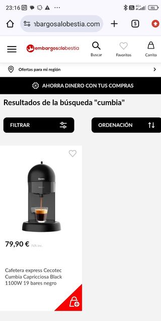 Cafetera express Cecotec