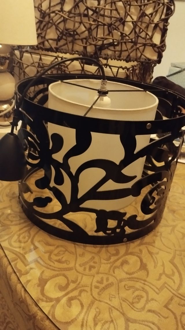 conjunto lámparas negras de diseño