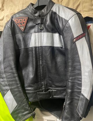 chaqueta moto vintage cuero Garibaldi