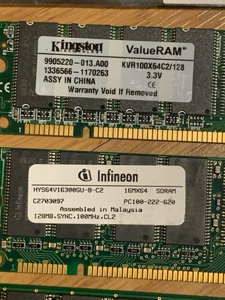 memorias RAM antiguas Apple