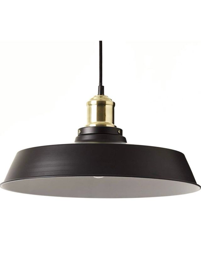lampara estilo industrial negro