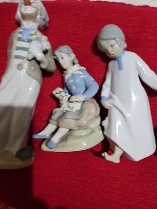 5 Figuras de varias marcas de porcelana