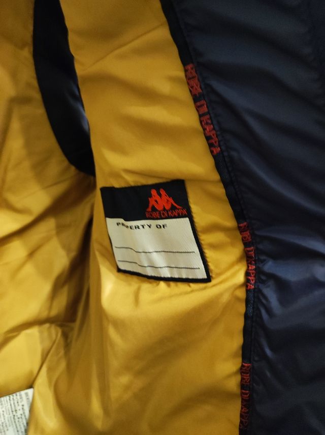 smanicato robe di kappa uomo blu taglia S 