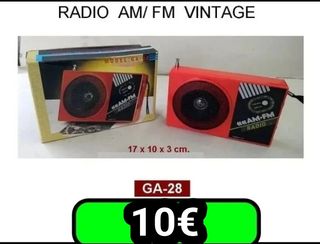 Radio vintage GA-28 original Nueva