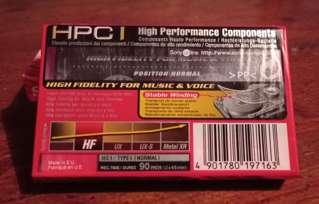 2 CINTAS AUDIO SONY 90HF