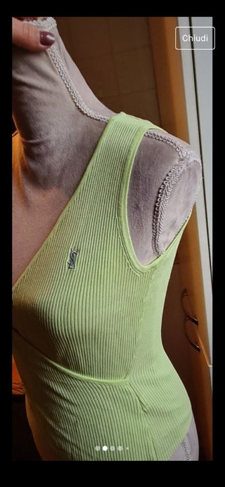 Yves Saint Laurent top verde