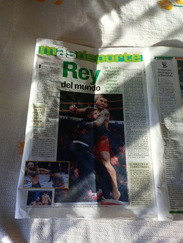 ufc ilia topuria campeón mundo