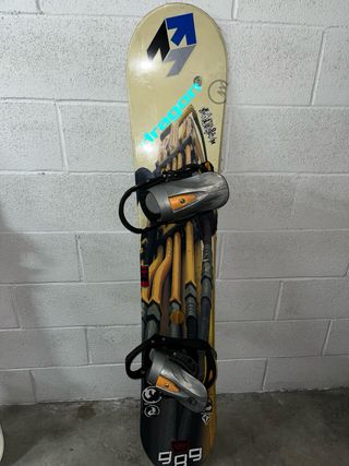 tablas snowboard con fijaciones