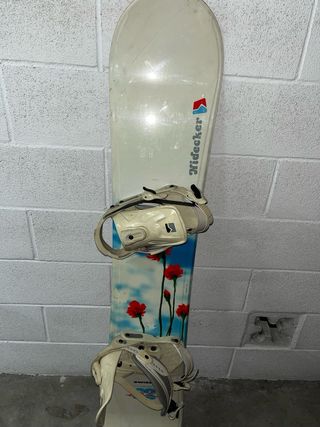 tablas snowboard con fijaciones