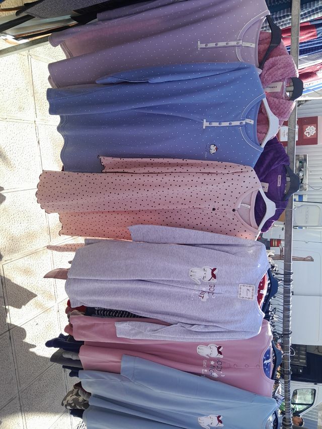 Camisón de algodón forrado