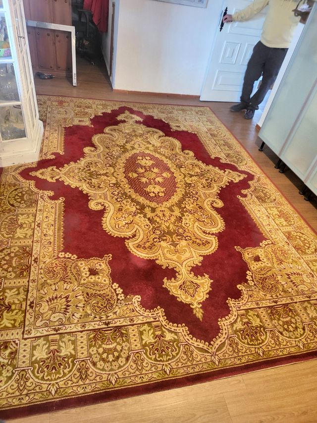 Gran alfombra estilo Luis XV, década de 1890.