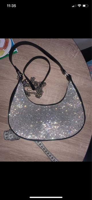 borsetta hobo brillantini